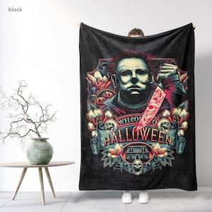 Halloween Michael Myers Blanket, Halloween Throw Blanket, Scary Halloween, Haddonfield, Welcome to Halloween, Halloween Night Massacre