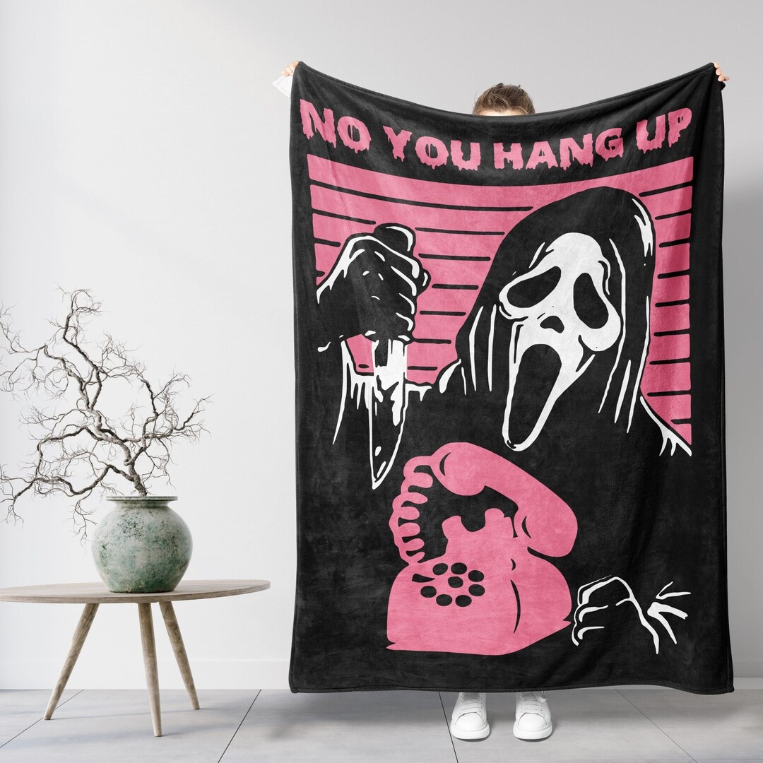Scream Blanket Scream Parody No You Hang Up Woodsboro Etsy