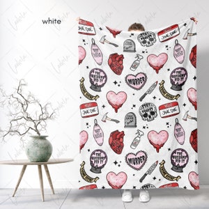 True Crime Blanket, True Crime Obsessed, True Crime Watching Throw Blanket, Murder Show Blanket, True Crime Junkie, Crime Show Blanket,