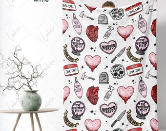 True Crime Blanket, True Crime Obsessed, True Crime Watching Throw Blanket, Murder Show Blanket, True Crime Junkie, Crime Show Blanket,