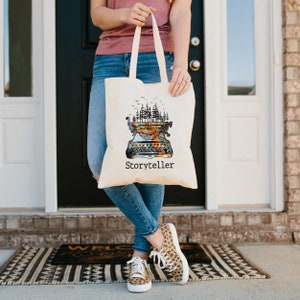 Storyteller Tote Bag, Future Author Gift, New Writer, Best Selling Author, Writer Birthday gift, Gifts for Writers