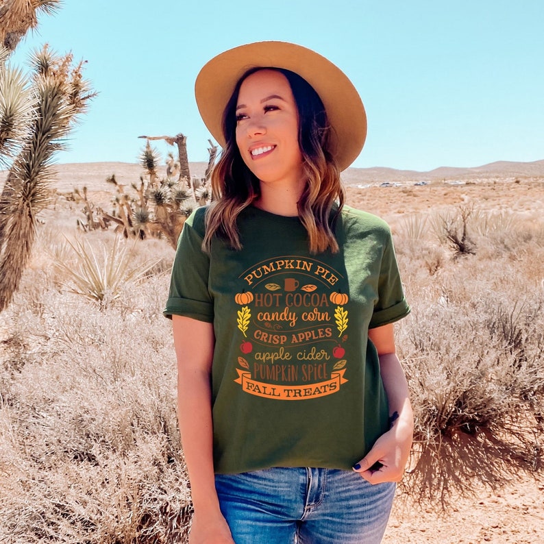 Pumpkin Pie Shirt, Cute fall Shirt, Fall Spices Shirt, Autumn Shirt, Pumpkin Spice Shirt, Fall List, Pumpkin Shirt, Cozy Fall Shirt olive