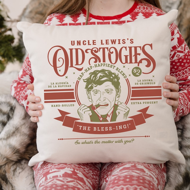 Christmas Vacation Pillow, Uncle Lewis Pillow, Funny Holiday Sweater, Christmas Pillow, Soft Cozy Holiday Shirt, Griswold Quotes, image 2