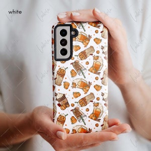 Fall Coffee Phone Case, Coffee Lover Phone Case, Cute Fall Phone Case, Pumpkin Latte, Pumpkin iced coffee, Pumpkin Spice Phone Case