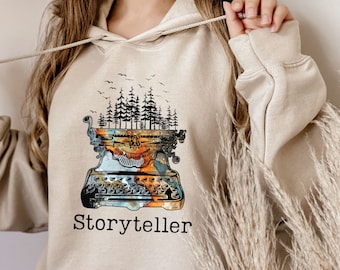 Storyteller Hoodie, Future Author Hoodie, New Writer Shirt, Cozy soft fall Hoodie, Funny Writer Birthday gift, Writers Gifts, Author Hoodie