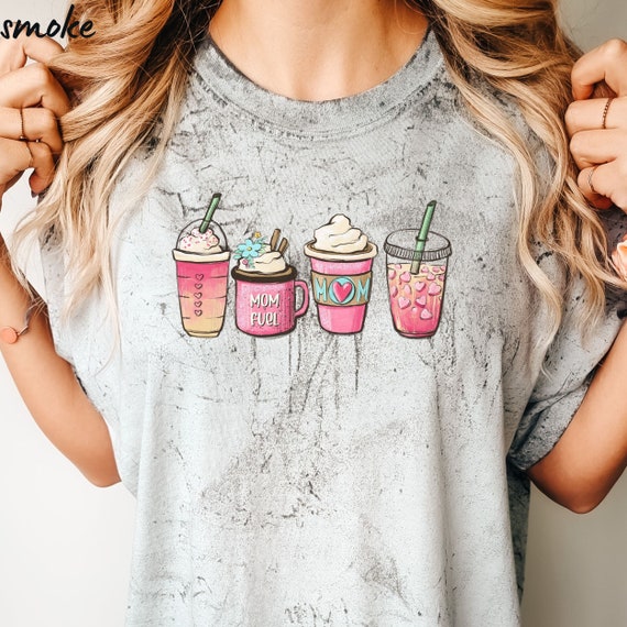 Mom Coffee Shirt, Mom Latte Shirt, Gift for Mom, Mothers day gift, Cute Mom Coffee Shirt, Coffee Lover Shirt, Iced Latte Shirt Coffee addict