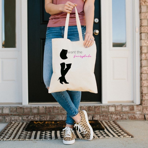 Pretty Woman Tote Bag, I want the fairy tale, Vivian Pretty Woman, Pretty Woman Boots, 90s chick flick Bag, 90s romance movie