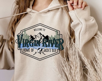 Virgin River inspired Hoodie, Jacks Bar Sweatshirt, Virgin River, Home of Jacks Bar, Jack and Mel