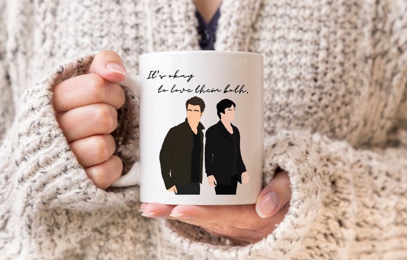 The Salvatore Brothers Camping Mug, Hello Brother, TVD Quote Mug, TVD inspired Mug, Vampire inspired, Damon and Stefan 11oz