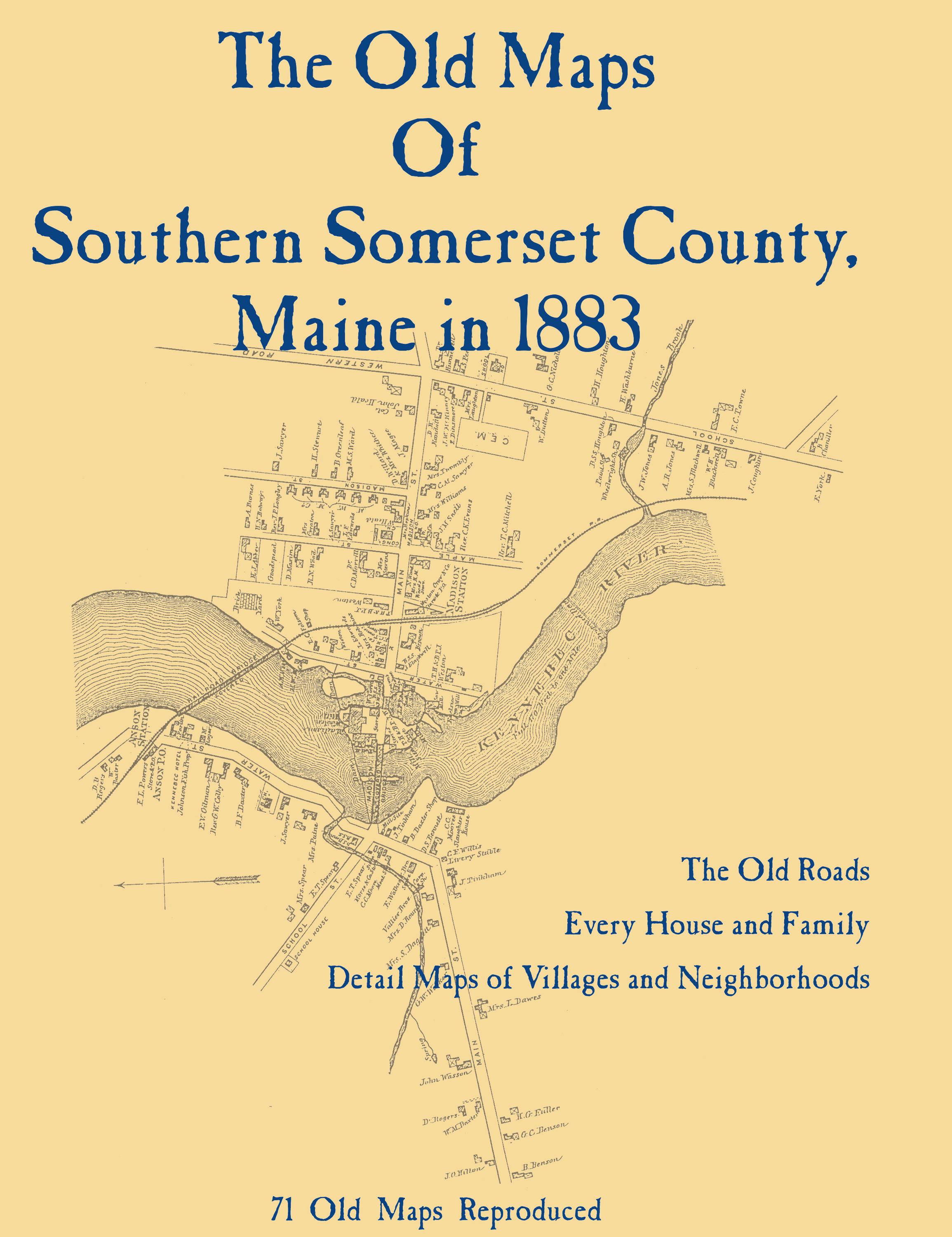 The Old County Map Books of Maine From the 1800s - Full Set of 13 - Etsy