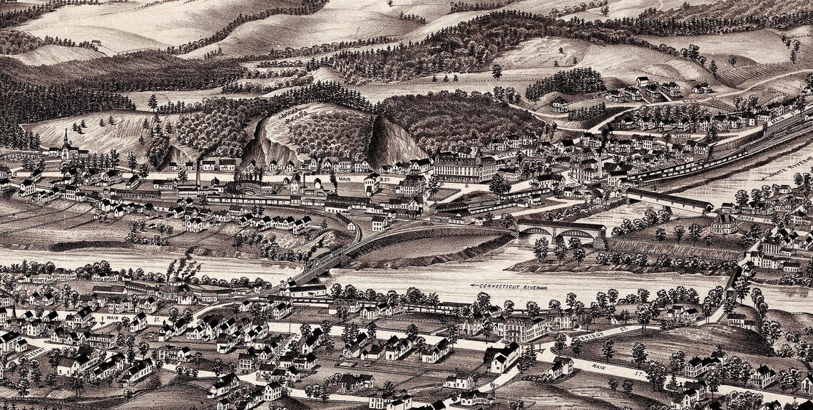 West Lebanon, New Hampshire & White River Junction, Vermont in 1883