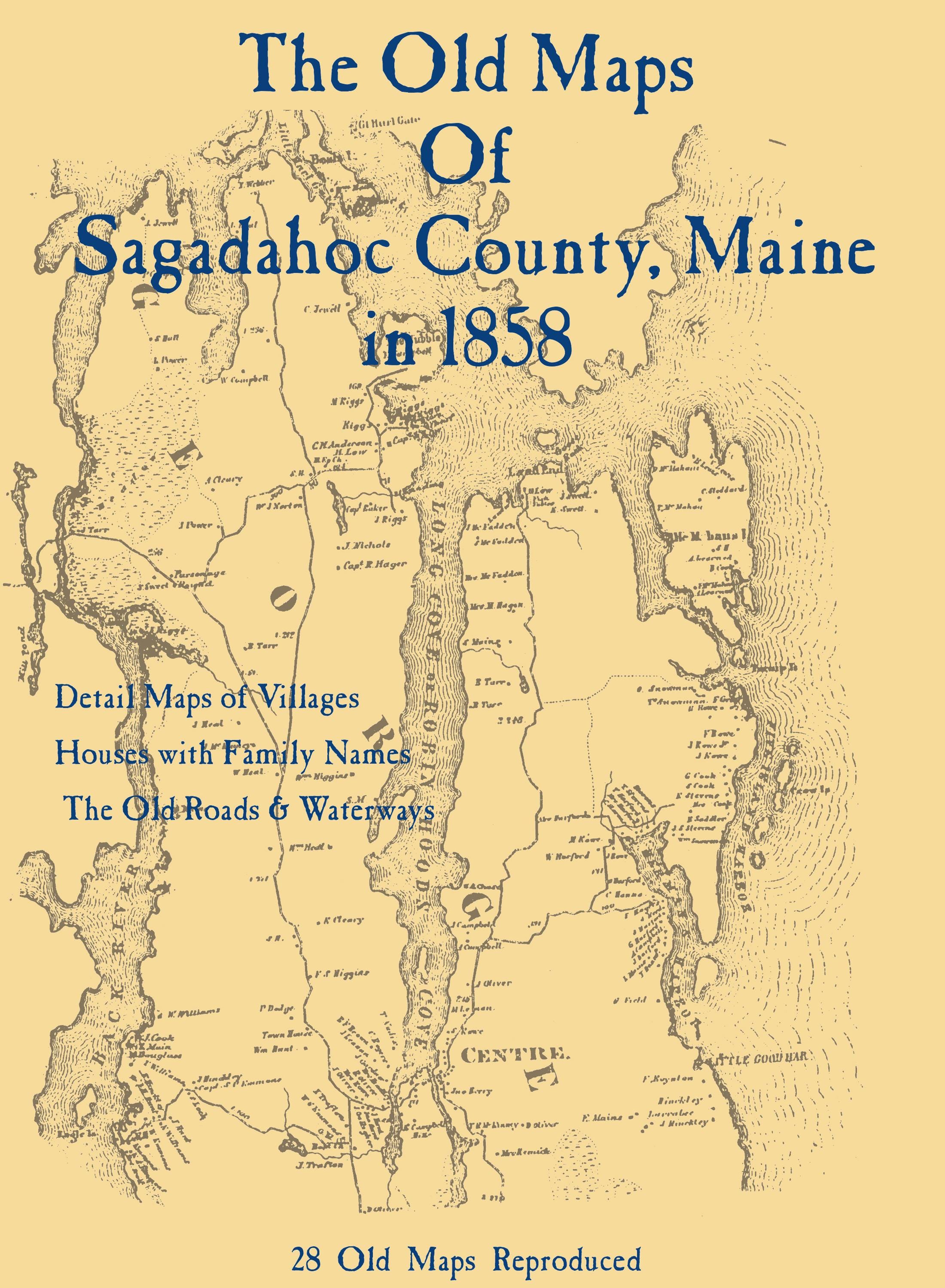 The Old County Map Books of Maine From the 1800s - Full Set of 13 - Etsy