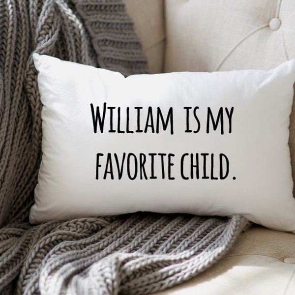Pillow Cover for Mom Favorite Child Funny Pillow for Mothers Day Custom Pillow Funny Father Gift Favorite Child Pillow Funny Dad Gift Pillo