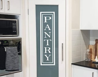 Pantry Vertical Decal Vinyl Sticker Kitchen Decor Pantry Sticker Pantry Door Decal Wall Art