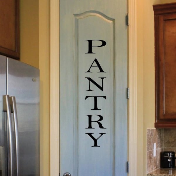 Pantry Vertical Decal Vinyl Sticker Kitchen Decor Family Pantry Kitchen Door Room Mural Home Washer Dryer Funny Dirty Clean Fresh Wall Art