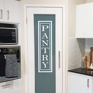 Pantry Vertical Decal Vinyl Sticker Kitchen Decor Pantry Sticker Pantry Door Decal Wall Art