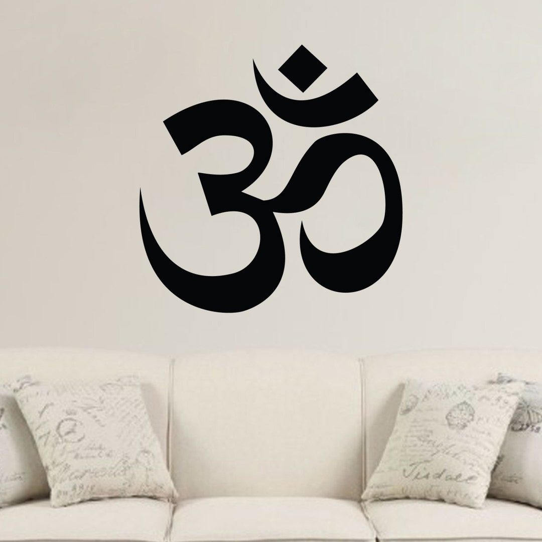 thumbnail interactive-video image 1 of Namaste Om Shanti Vinyl Wall Decal – Yoga & Peace Quote Sticker For Kids Room, Family, Meditation Space 1 of 5