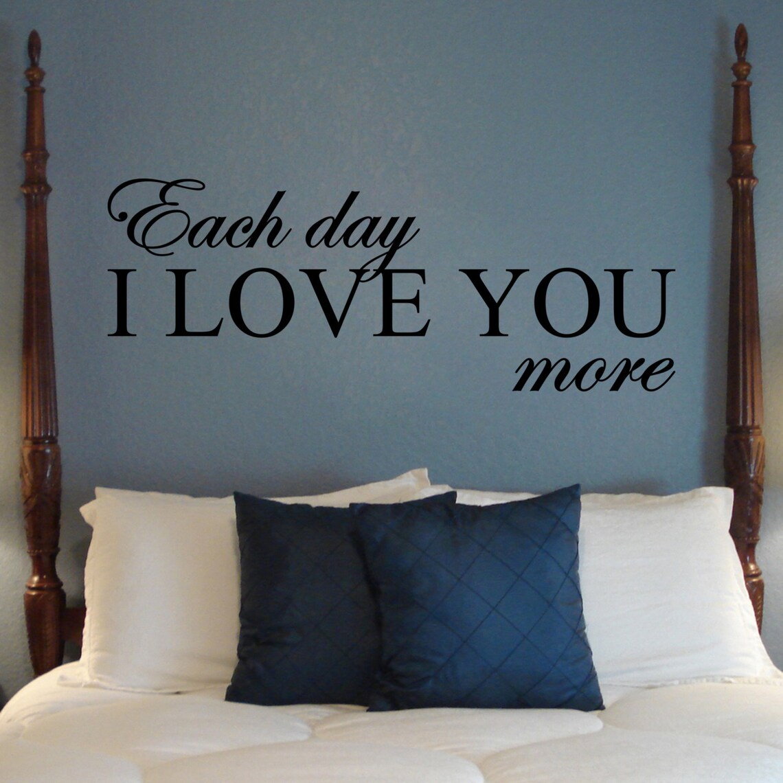 Each Day I Love You More Decal Wall Vinyl Sticker Family | Etsy