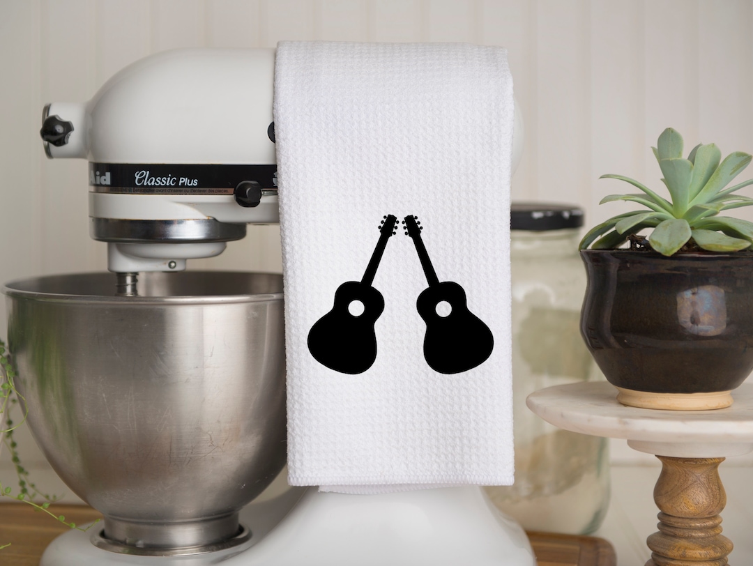 Towel For Rapper Guitar Kitchen Tea Towel Waffle Tea Towel Balloon Tea Towel Waffle ...