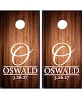 Custom Cornhole Decal Wedding Decals Set of 2 Vinyl Decals Personalized Cornhole Board Decal