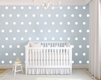 Polka Dot Confetti 50 pro Aufkleber - Wand Vinyl Aufkleber Kinderzimmer Punkte Kreise Kinderzimmer Dekor Wandkunst Baby Jungen Mädchen Parlour Decor Eingangsbereich