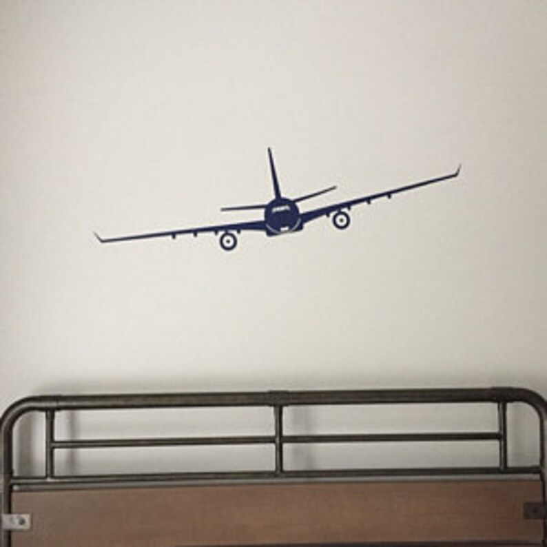 Windowed Airplane Decal Wall Vinyl Sticker Family Kids Room Decal ...