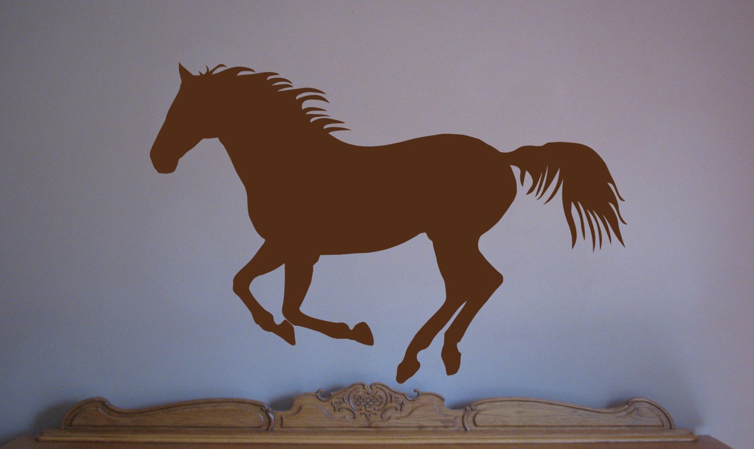 Horse Decal Vinyl Wall Decal Sticker Wild Running Horse Etsy
