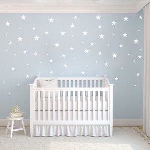 Star Shapes Multisize 75 per Decal Wall Vinyl Sticker FREE SHIPPING Stars Night Sky Nursery Decor Confetti Baby Boy Girls Room Entryway image 4