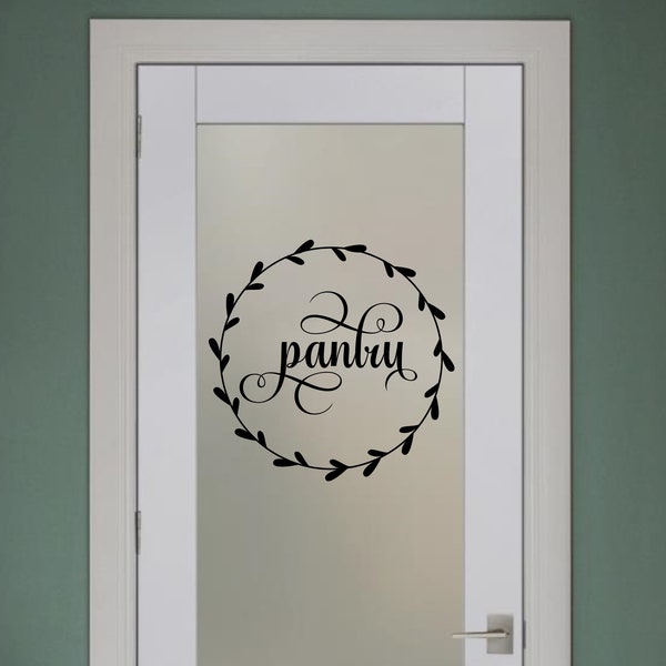 Pantry in a Border Decal Kitchen Decals Pantry Decor Sticker Housewares Kitchen Project Decal Pantry Door Decal Sticker