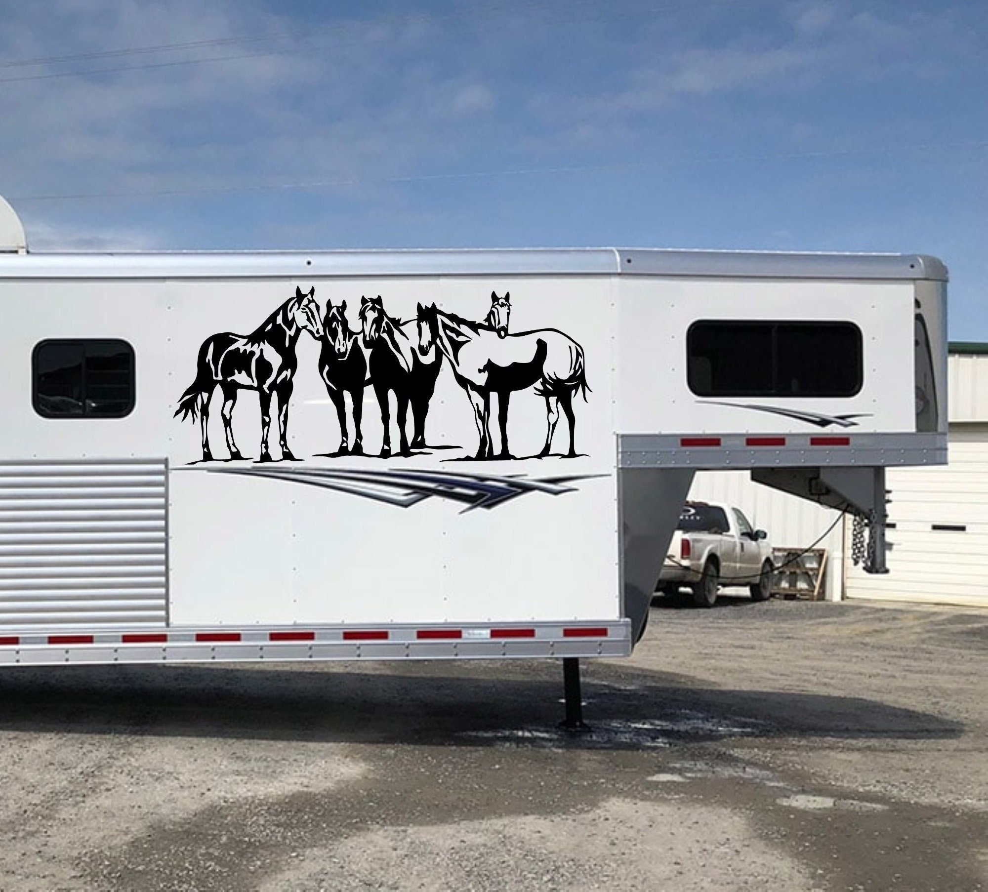 Horse trailer decals deals