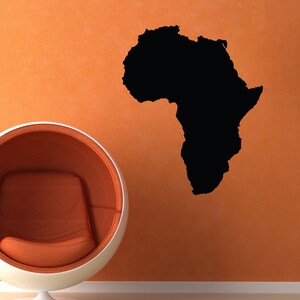 Africa Decal Wall Vinyl Sticker Family Kids Room Decal Africa Continent Decal Egypt Globe Decal Travel Safari Decal Home Office Decal