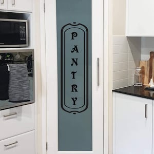 Pantry Vertical Decal Vinyl Sticker Kitchen Decor Pantry Sticker Pantry Door Decal Wall Art