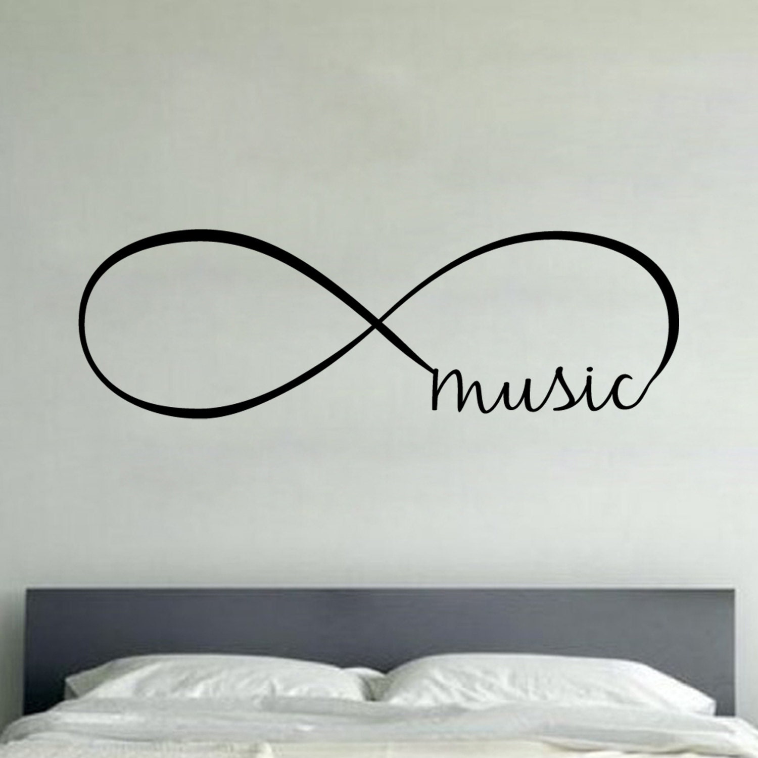 Infinity Music Decal Wall Vinyl Sticker Family Kids Room - Etsy