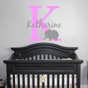 Giraffe Monogram Decal Wall Vinyl Sticker Script Initial Baby Boy Nursery Decor Custom Personalized Art Baby Shower Gift Jungle