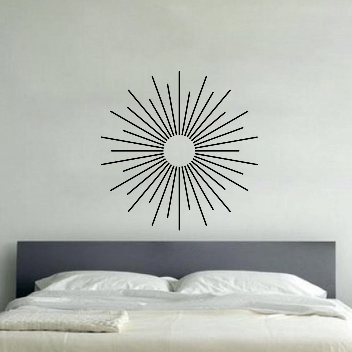 Starburst Lines Decal Wall Vinyl Sticker Family Kids Room Etsy