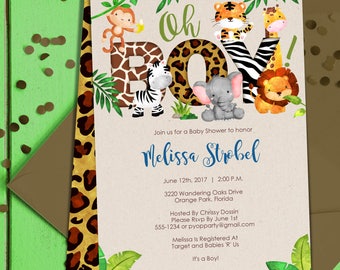 african themed baby shower invitations