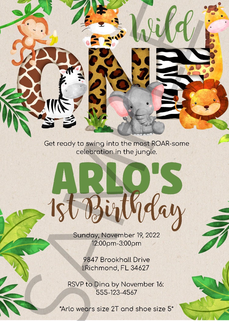 safari-invitation-wild-one-wild-one-birthday-jungle-invitation-1st-birthday-digital-invitations-etsy