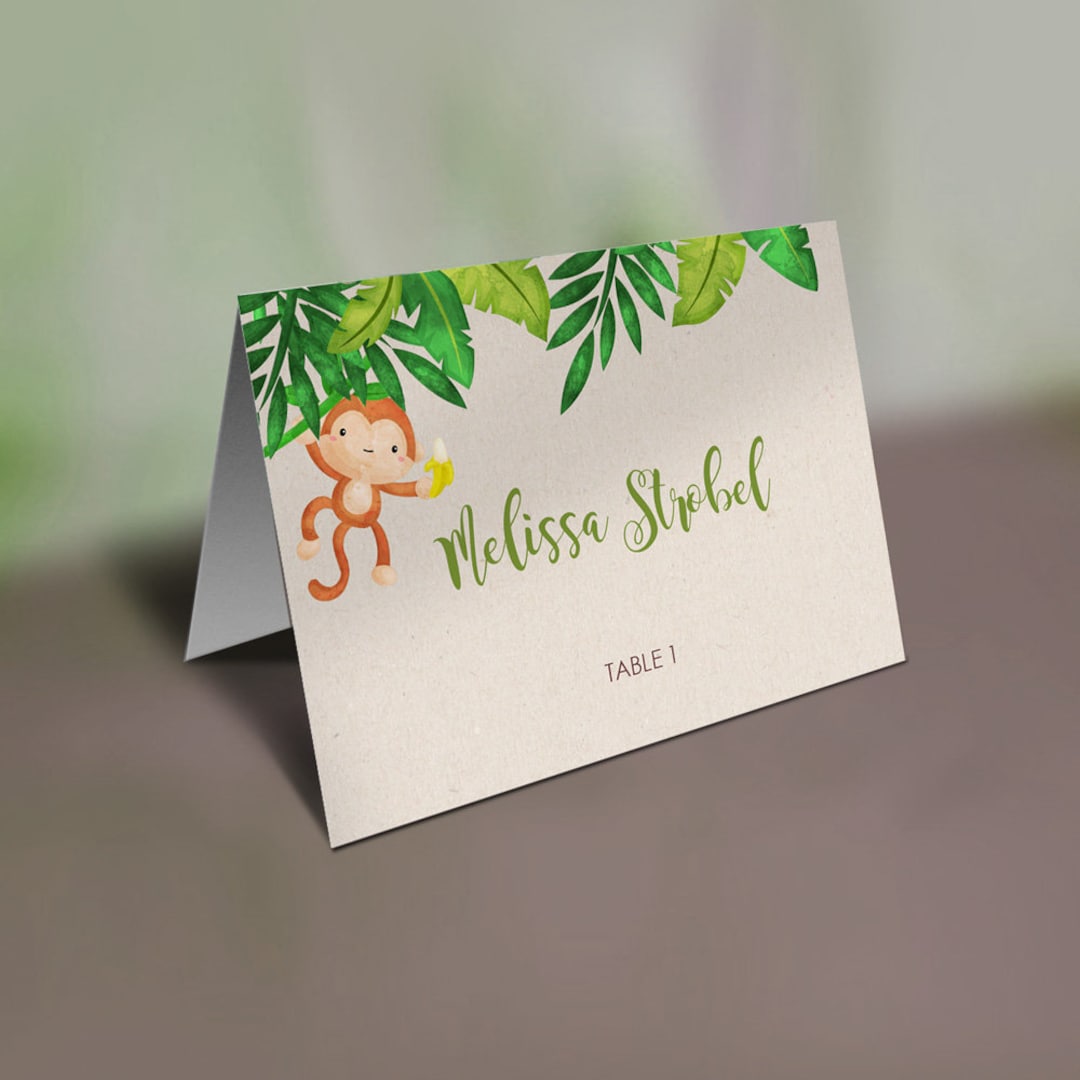 Printable Baby Shower Table Place Cards