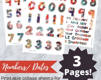 Nummer dagboek afdrukbare journaal afdrukbare datum afdrukbaar dagboek datums afdrukbaar planner afdrukbaar maand afdrukbaar collageblad dagboek