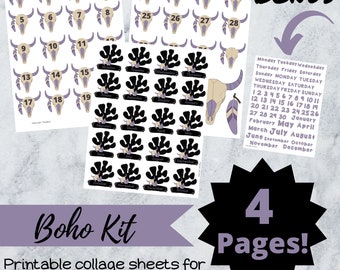 Journaling afdrukbaar dagboek afdrukbaar collageblad afdrukbaar dagboek datums afdrukbaar planner afdrukbaar maand afdrukbaar collageblad