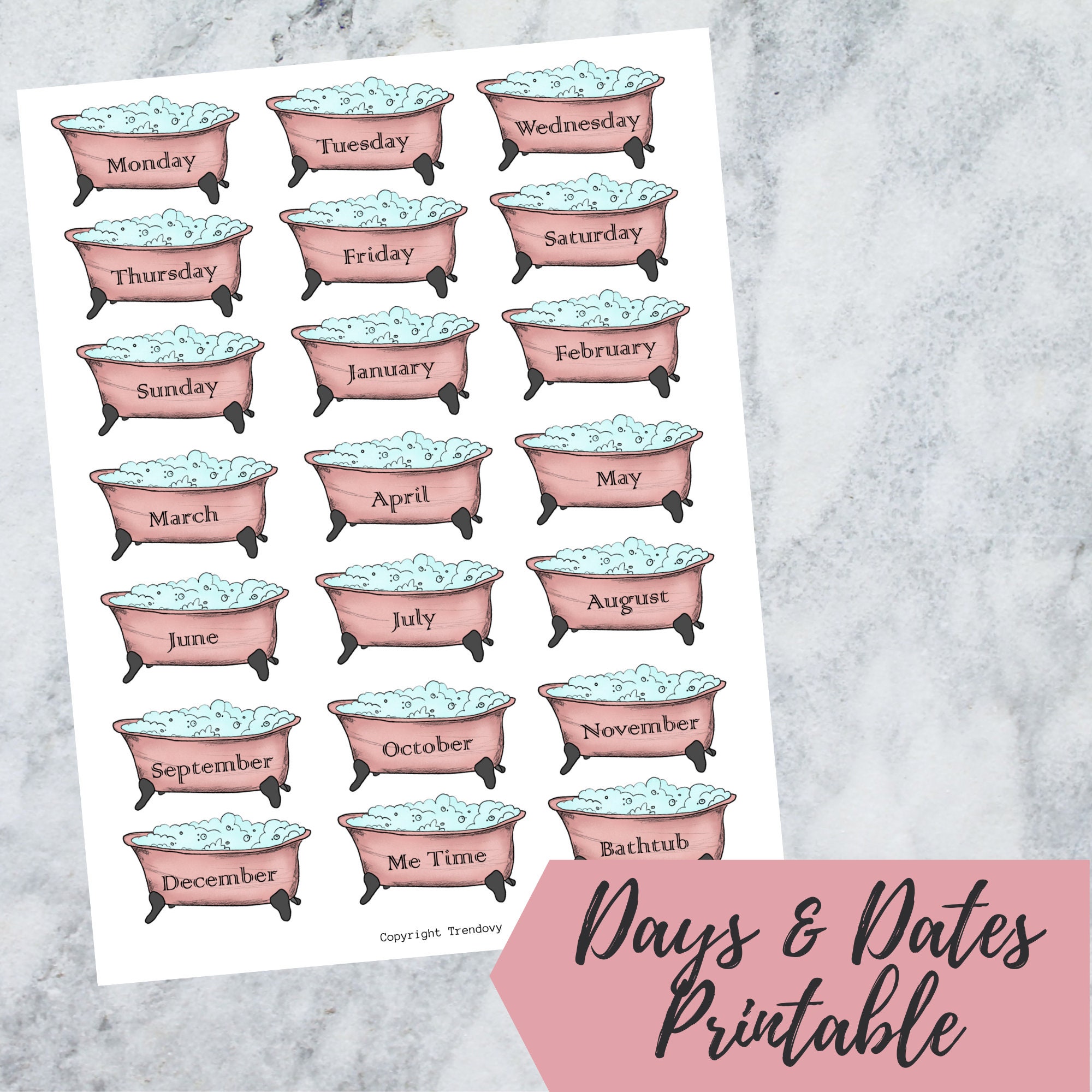 Journaling Printable Journal Stickers Collage Sheet Printable Journal ...