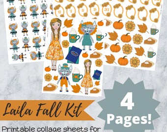 Herfstdagboek afdrukbaar dagboek afdrukbaar collageblad afdrukbare dagboekdatums afdrukbare planner afdrukbare maand afdrukbare dagboekbladen