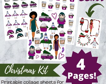 Kerstdagboek afdrukbaar dagboek afdrukbare datum afdrukbaar dagboek datums afdrukbaar planner afdrukbaar kerstdagboek december