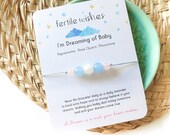 Fertility Bracelet, I m Dreaming of Baby Wish Bracelet, Fertility Jewelry, Fertility Gift