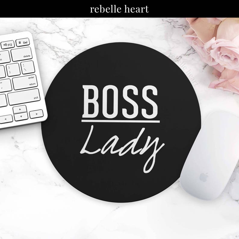 Boss Lady Mouse Pad Cute Desk Accessories Office Dorm Decor Etsy