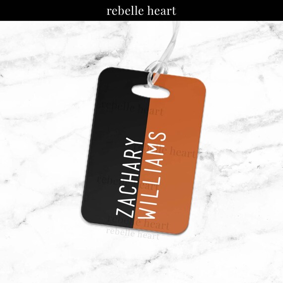 custom plastic luggage tags