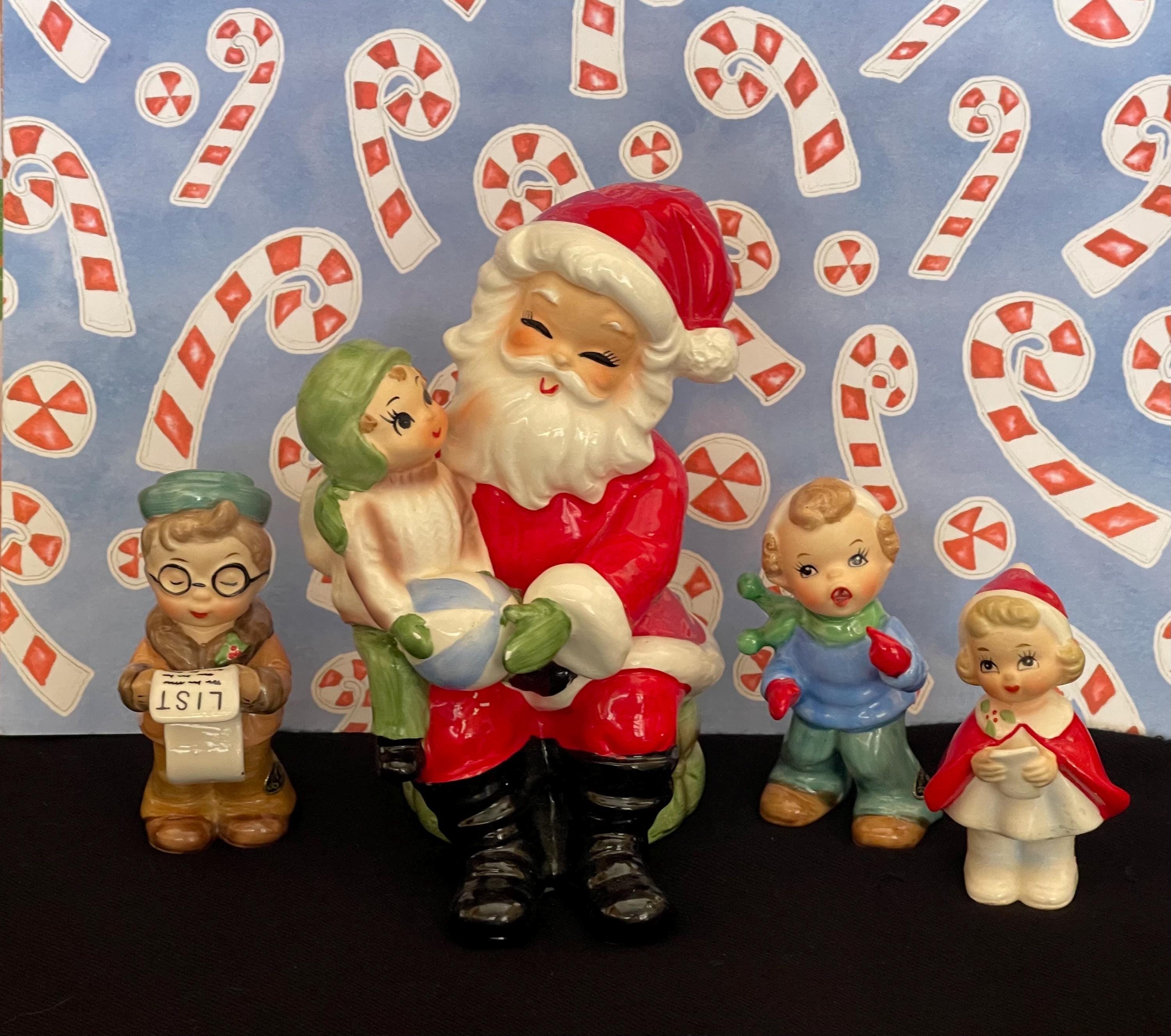 Vintage Noel Girl Figurines - Etsy