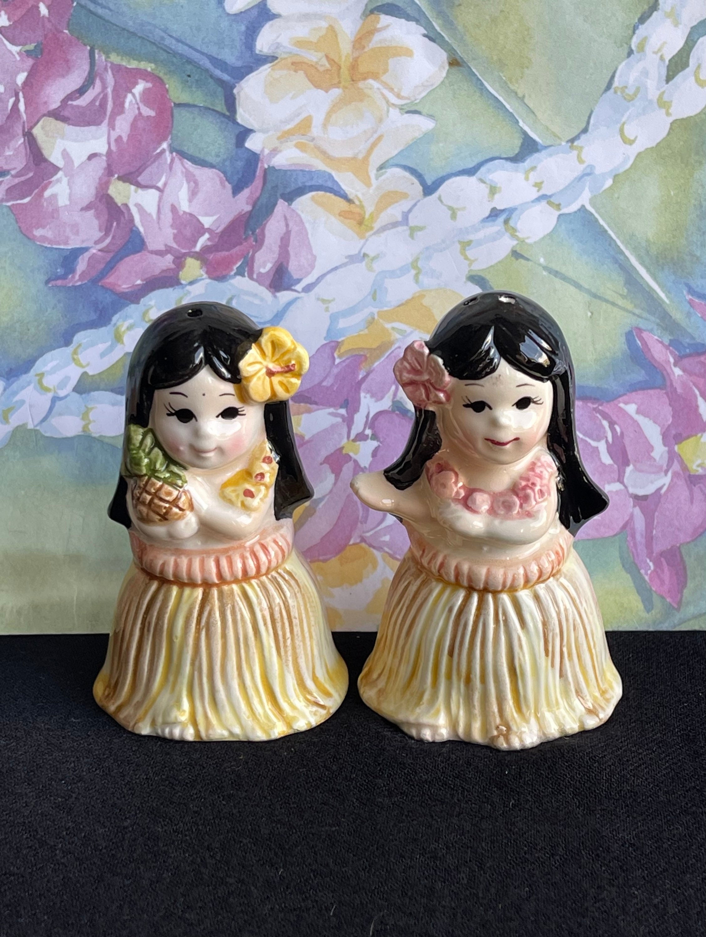 Vintage JOSEF ORIGINALS Hawaiian HULA Salt & Pepper Shakers Etsy