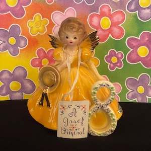 Vintage Josef Originals ANGEL Age Eight “8”  BIRTHDAY GIRLS” Series W/booklet