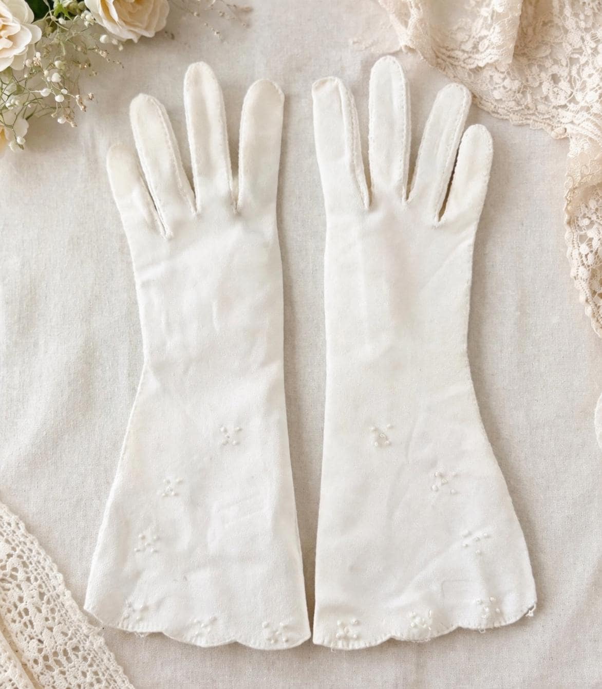 Ladies White Cotton Gloves - Etsy